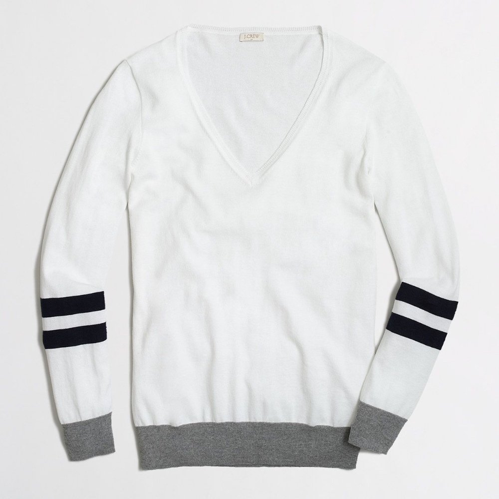 JCrew Varsity Vneck Sweater